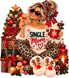 Single Mom Shirt Weihnachten